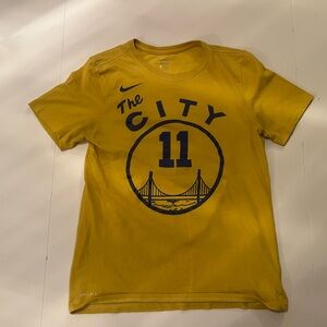 Klay Thompson Yellow “The City” Youth Large T-Shirt/Jersey #11 Golden State NBA